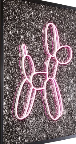 Glastavla LED Balloon Dog, 80x80cm - KARE Design
