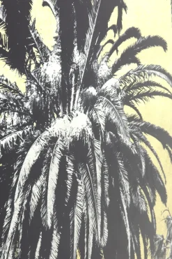 Glastavla Metallic Palms, 180x120cm - KARE Design