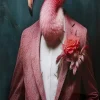 Glastavla Mister Flamingo, 120x160cm - KARE Design