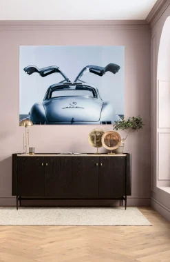 Glastavla Oldtimer - Mercedes Måsvinge, 160x120cm - KARE Design