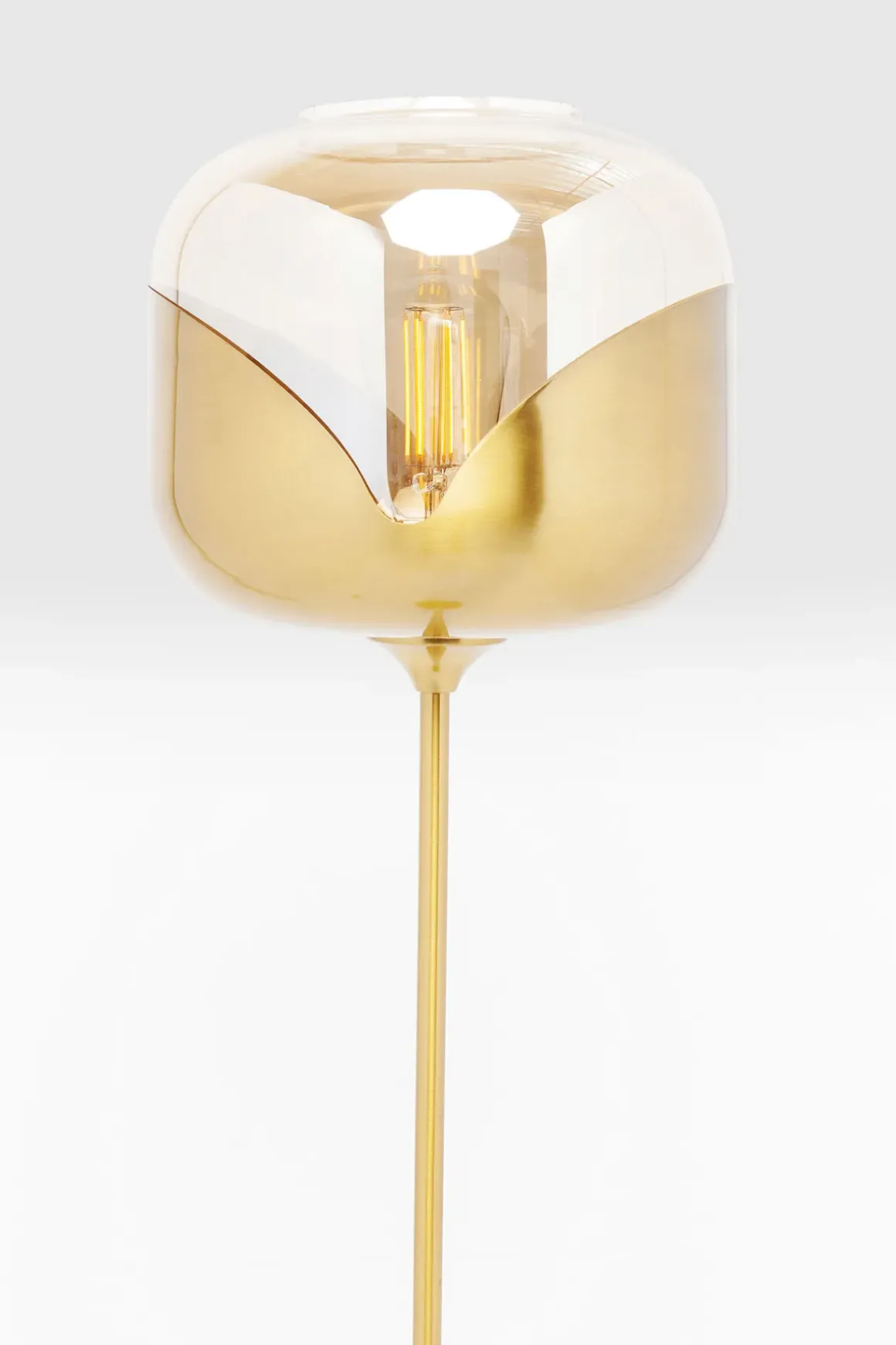 Goblet Golvlampa - Mässing och Tonat Glas, 160cm - KARE Design