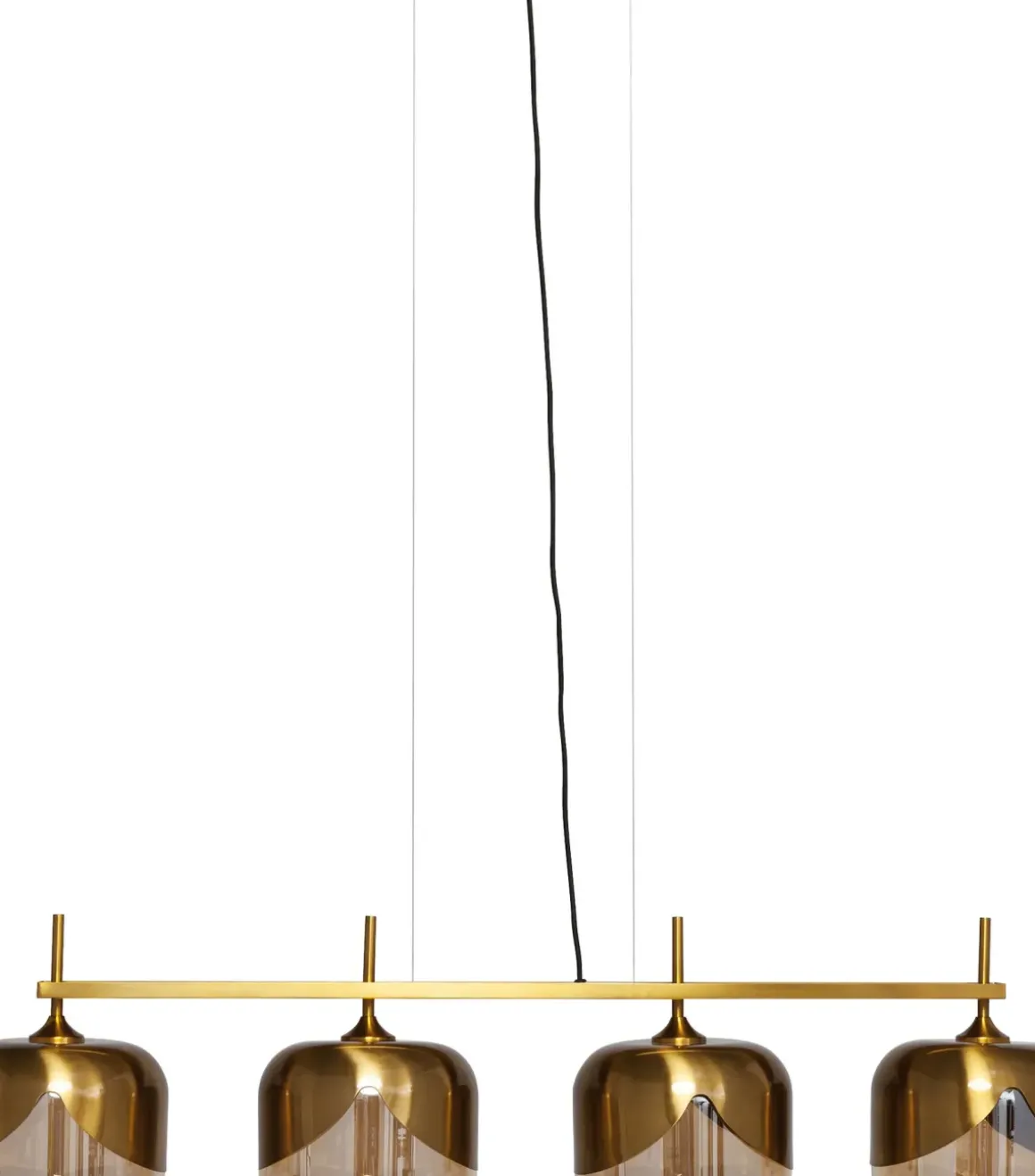 Goblet Taklampa - Mässing och Tonat Glas, 4 lampor - KARE Design