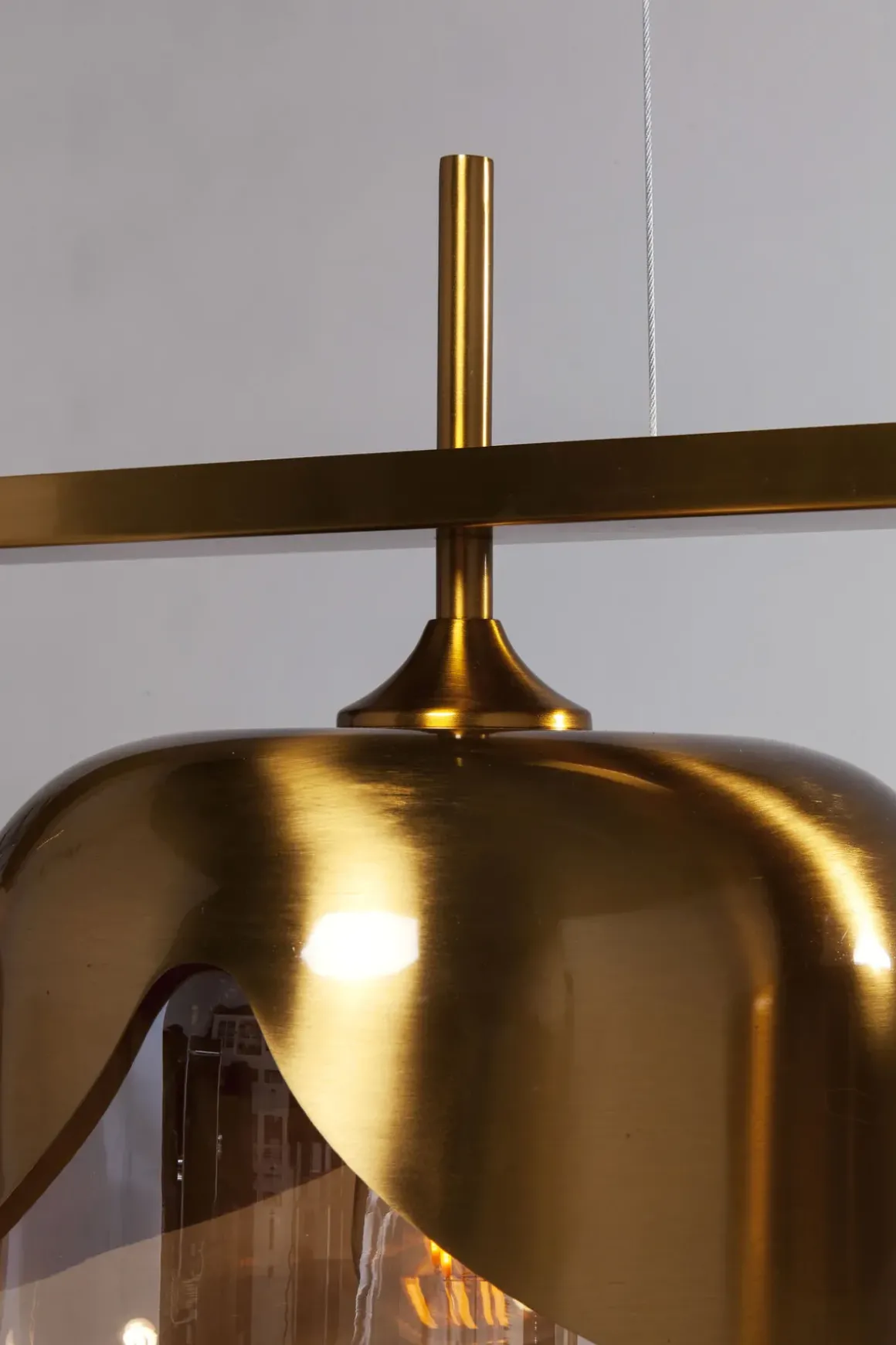 Goblet Taklampa - Mässing och Tonat Glas, 4 lampor - KARE Design