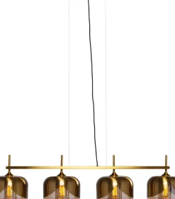Goblet Taklampa - Mässing och Tonat Glas, 4 lampor - KARE Design