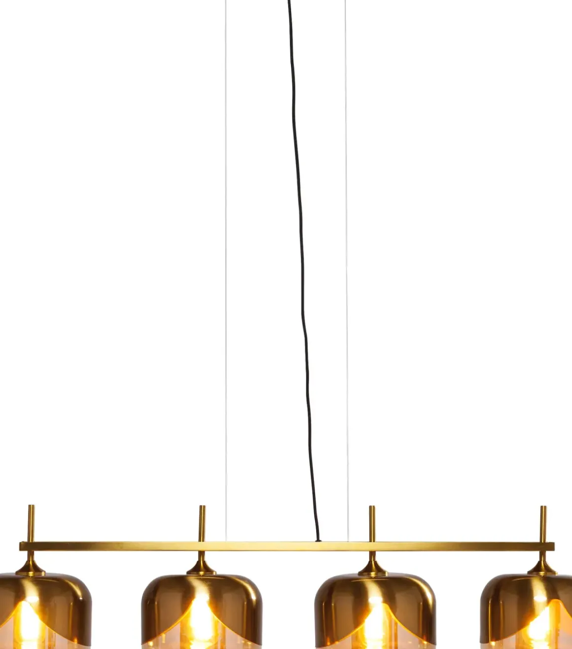 Goblet Taklampa - Mässing och Tonat Glas, 4 lampor - KARE Design