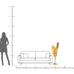 Golvlampa Akile, 123cm - KARE Design