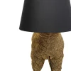 Golvlampa Alpaca - Alpacka, Guld Med Svart Skärm, 108cm - KARE Design
