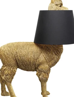 Golvlampa Alpaca - Alpacka, Guld Med Svart Skärm, 108cm - KARE Design