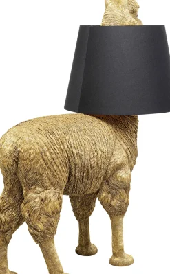 Golvlampa Alpaca - Alpacka, Guld Med Svart Skärm, 108cm - KARE Design
