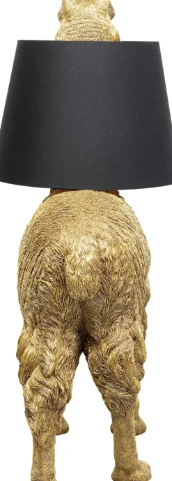 Golvlampa Alpaca - Alpacka, Guld Med Svart Skärm, 108cm - KARE Design