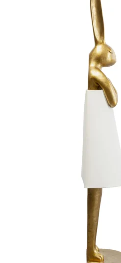 Golvlampa Animal Rabbit - 150cm, Guld/Vit - KARE Design