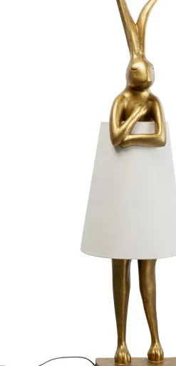 Golvlampa Animal Rabbit - 150cm, Guld/Vit - KARE Design