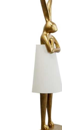 Golvlampa Animal Rabbit - 150cm, Guld/Vit - KARE Design
