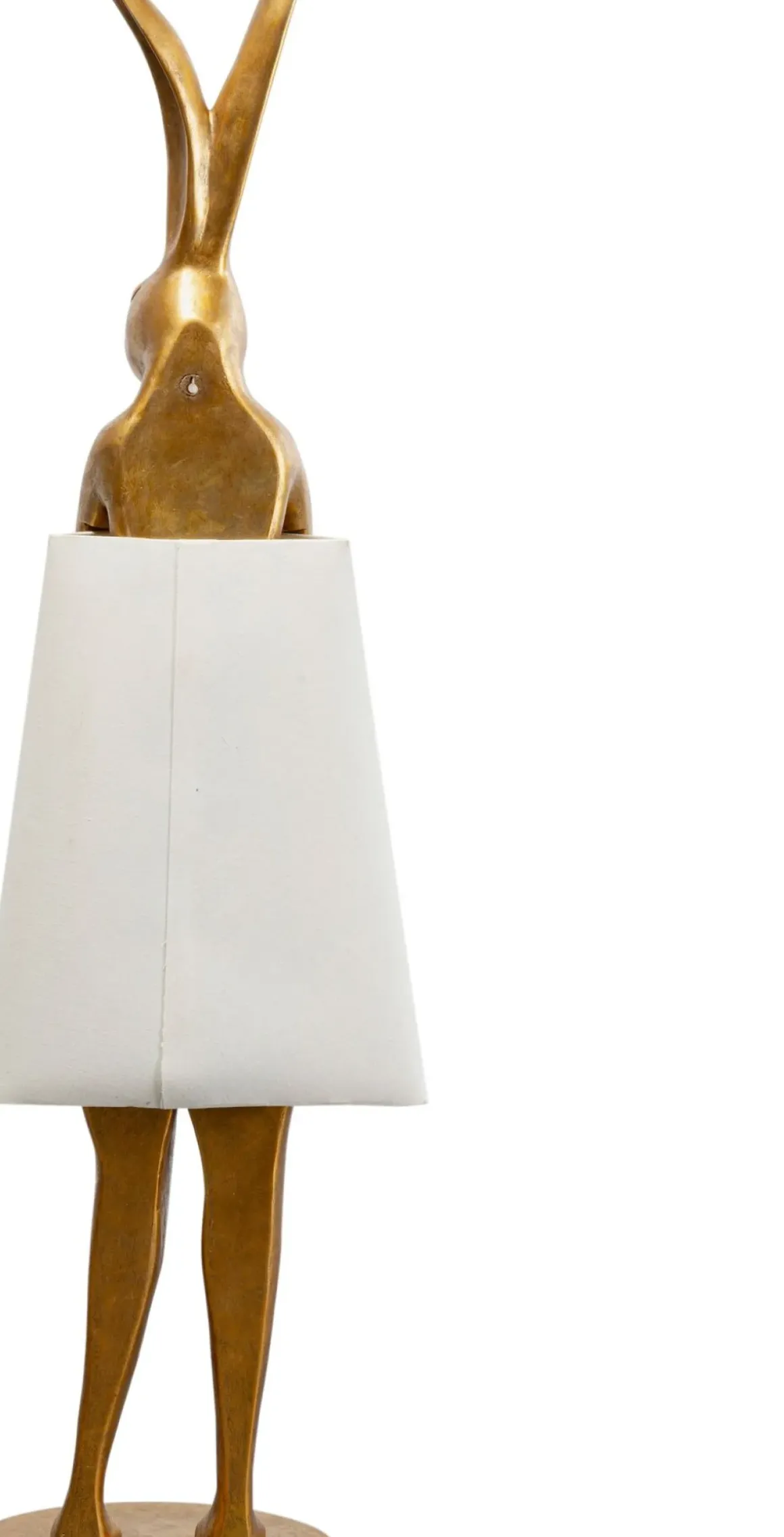 Golvlampa Animal Rabbit - 150cm, Guld/Vit - KARE Design