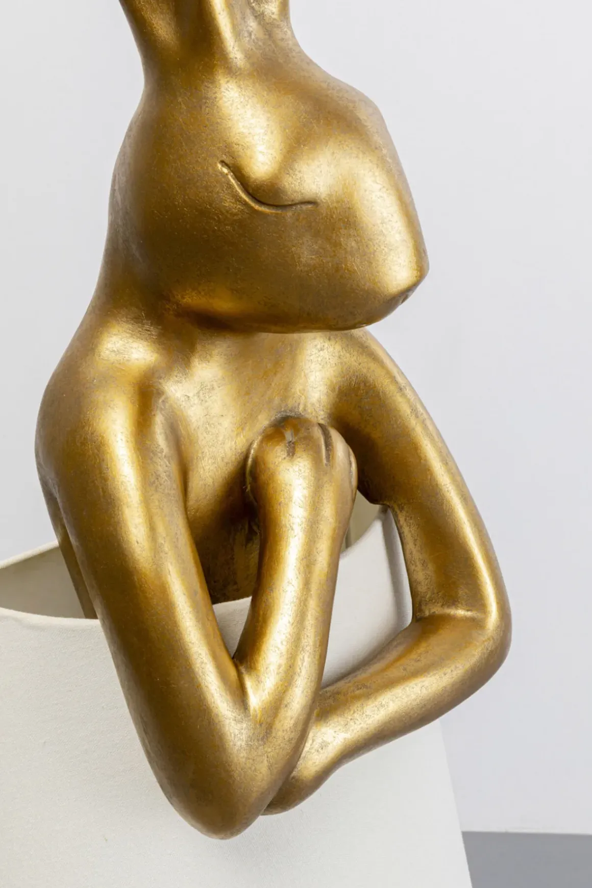 Golvlampa Animal Rabbit - 150cm, Guld/Vit - KARE Design