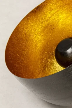 Golvlampa Apollon - Antracitgrå/Guld Ø35cm - KARE Design