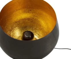 Golvlampa Apollon - Antracitgrå/Guld Ø50cm - KARE Design