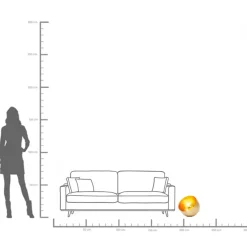 Golvlampa Apollon, Ø35cm - KARE Design