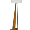 Golvlampa Art Swing - Fot på Mässing, vit skärm, 150cm - KARE Design