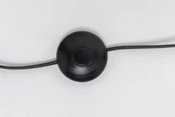 Golvlampa Art Swing - Fot på Mässing, vit skärm, 150cm - KARE Design