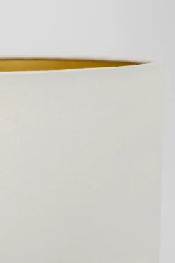 Golvlampa Art Swing - Fot på Mässing, vit skärm, 150cm - KARE Design