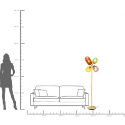 Golvlampa Balloon Dance, 160cm - KARE Design
