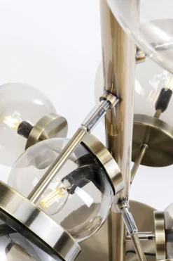 Golvlampa Balloon -Mässing/Rökigt Glas, 160cm - KARE Design
