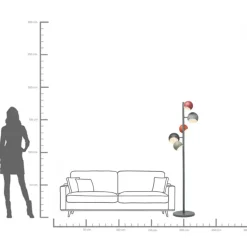 Golvlampa Calotta Antico 5-lite - KARE Design