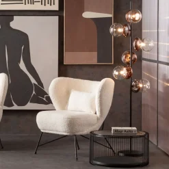 Golvlampa Double Bubble - Koppar, 165cm - KARE Design