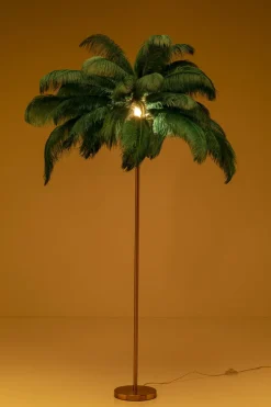 Golvlampa Feather Palm - Grön, 165cm - KARE Design