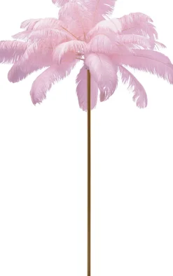 Golvlampa Feather Palm - Rosa, 165cm - KARE Design