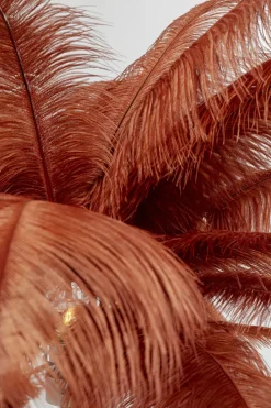 Golvlampa Feather Palm - Roströd, 165cm - KARE Design