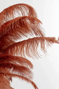Golvlampa Feather Palm - Roströd, 165cm - KARE Design