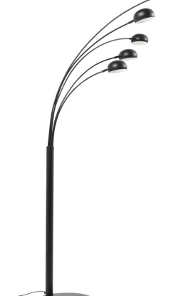 Golvlampa Five Fingers - Femarmad Lampa, Matt Svart, 201cm - KARE Design