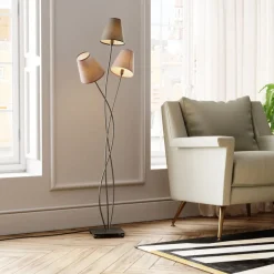 Golvlampa Flexible Mocca - 3 skärmar, 130cm - KARE Design