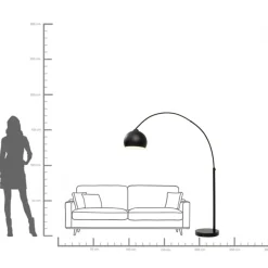 Golvlampa Lounge - Matt Svart, 175cm - KARE Design
