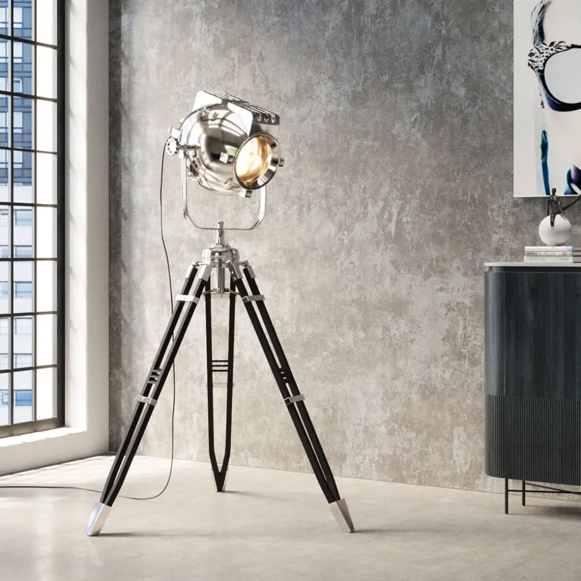 Golvlampa Movie, 230cm - KARE Design