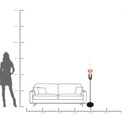 Golvlampa Sugar, 150cm - KARE Design