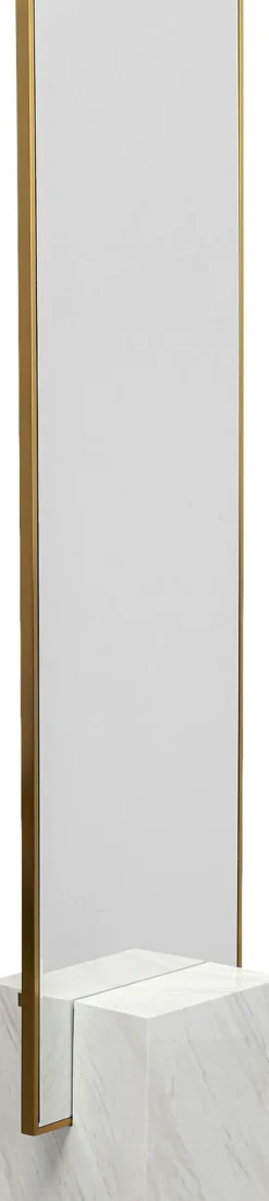 Golvspegel Hulda - Mässing, 180x46cm - KARE Design