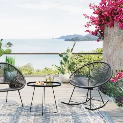 Gungstol Trädgård Acapulco - Svart - KARE Design