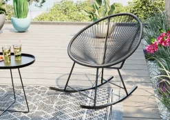 Gungstol Trädgård Acapulco - Svart - KARE Design