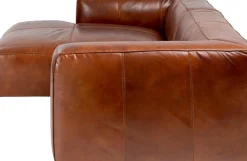 Hörnsoffa Cubetto - Brunt Läder, 170x270cm - KARE Design