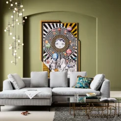 Hörnsoffa Gianni - Grå Manchester Vänster, 290x167cm - KARE Design