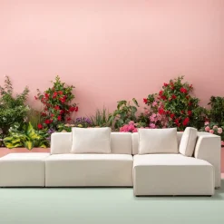 Hörnsoffa Infinity - Creme Höger, 306x182cm - KARE Design