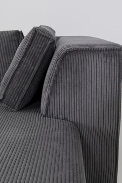 Hörnsoffa Infinity - Med Ottoman, Grå Manchester, Höger - KARE Design