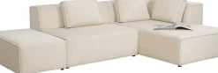 Hörnsoffa Infinity - Med Ottoman, Cream Manchester, Höger - KARE Design