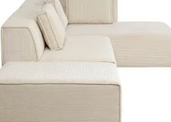 Hörnsoffa Infinity - Med Ottoman, Cream Manchester, Höger - KARE Design