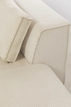 Hörnsoffa Infinity - Med Ottoman, Cream Manchester, Höger - KARE Design