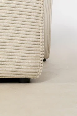 Hörnsoffa Infinity - Med Ottoman, Cream Manchester, Höger - KARE Design