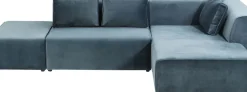 Hörnsoffa Infinity - Petrol Sammet Höger, 306x182cm - KARE Design
